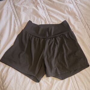 HALARA Black High-Rise Athletic Shorts